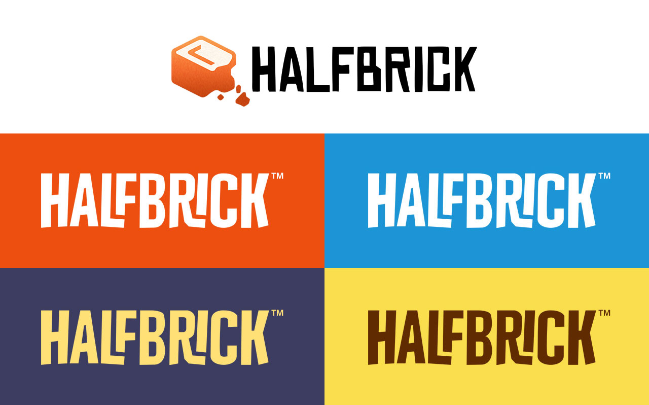 Screenshot of Halfbrick logo alternatives
